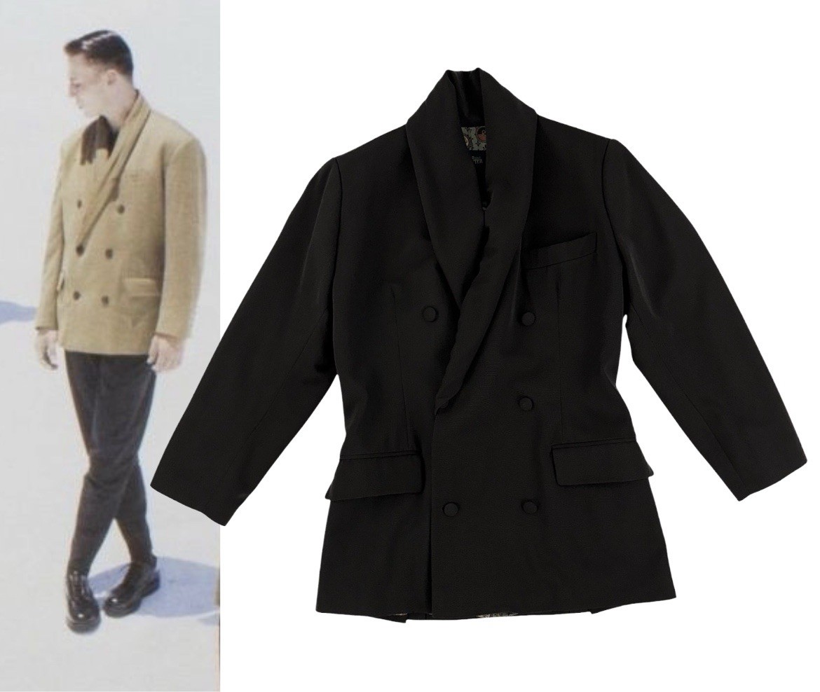 Jean Paul Gaultier Fall 1988 Menswear Shawl Collar Blazer Jacket IT 46 Vintage