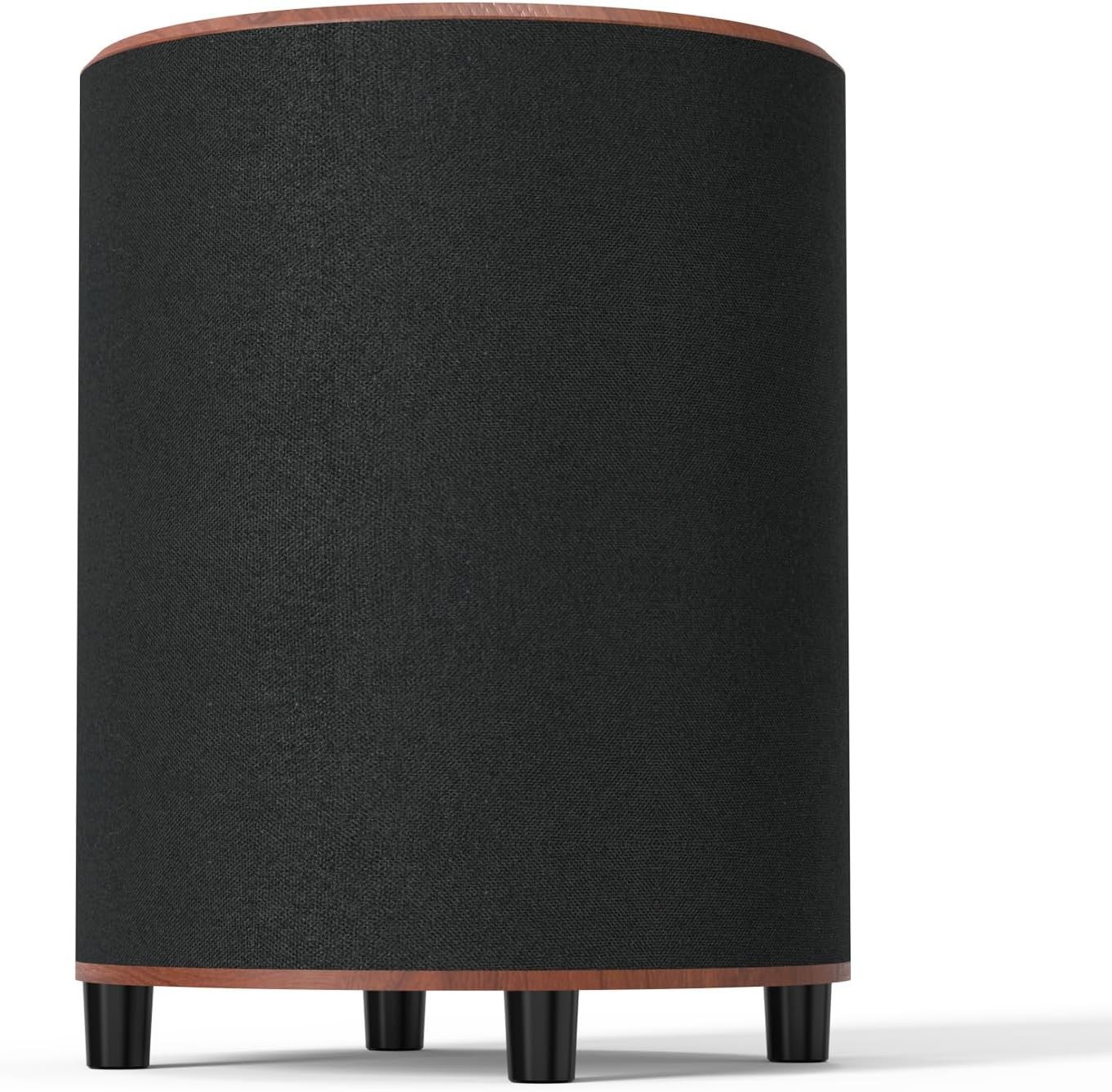 BESTISAN LITTOAK Powered Subwoofer, 6.5’’ Sub with DSP, Up to 100 Watts 40-250Hz