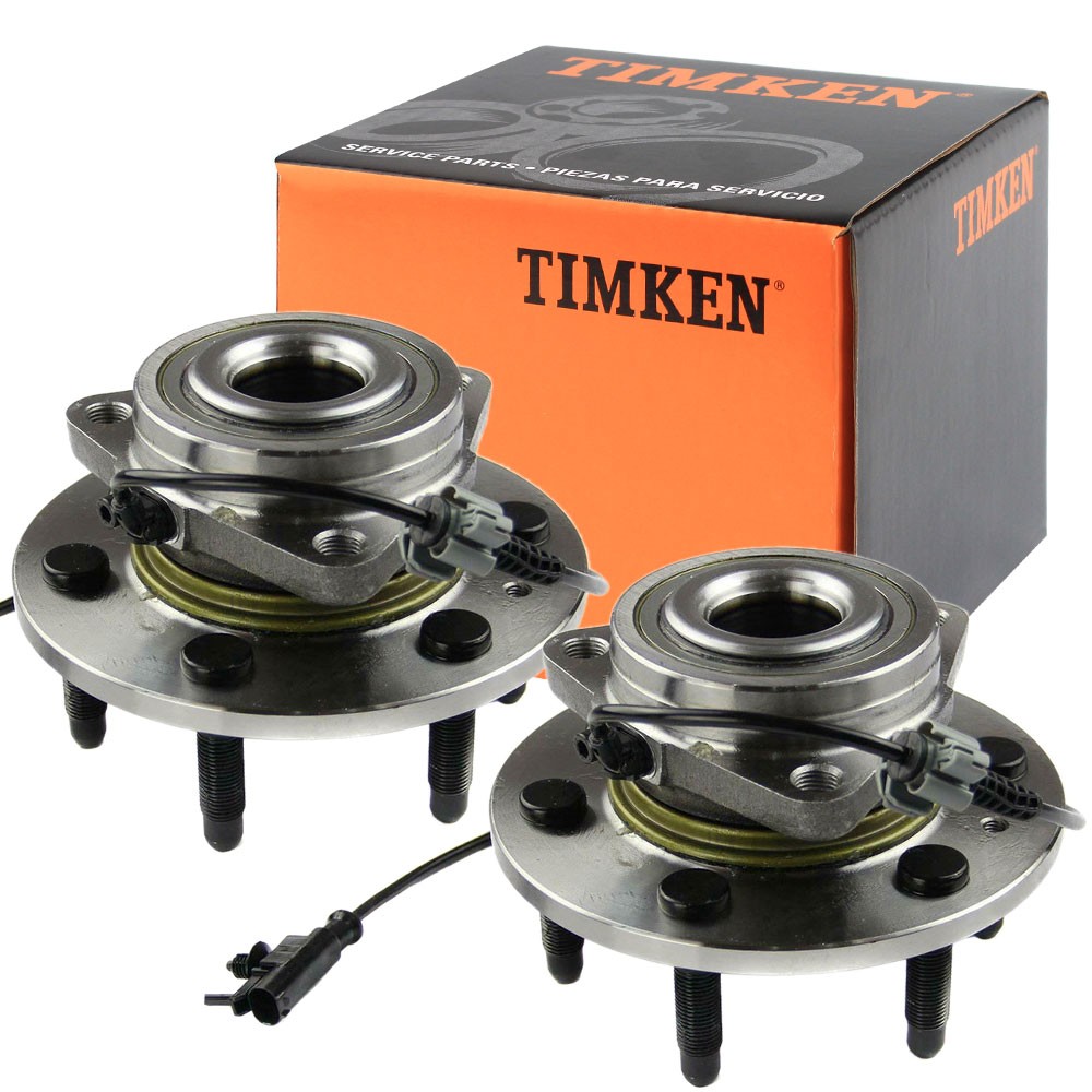 Pair Timken Front Wheel Hub Bearing for 07-14 Chevy Suburban 1500 Silverado 4x4