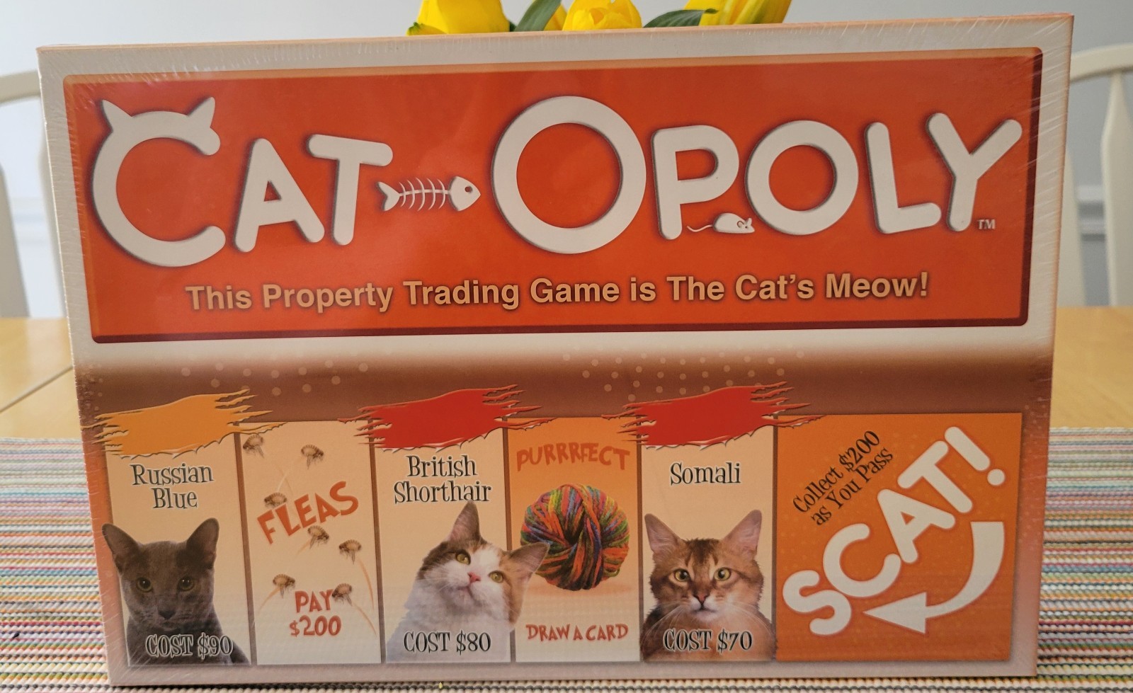 CAT-OPOLY Board Game Monopoly Themed NEW SEALED Cat Opoly Property Trading Game CAT-OPOLY Board Game Monopoly Themed NEW SEALED Cat Opoly Property Trading Game