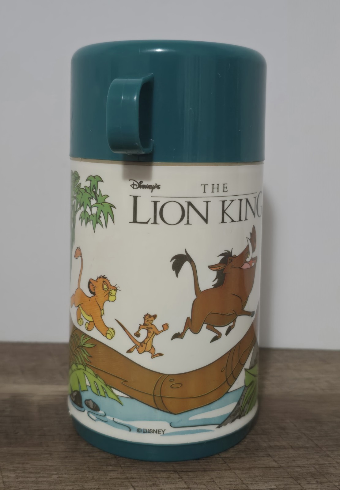 Vintage The Lion King Disney Thermos W/ Stopper & Teal Lid By Aladdin Vintage The Lion King Disney Thermos W/ Stopper & Teal Lid By Aladdin