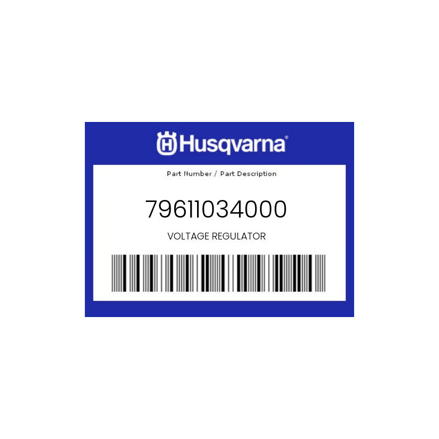 Husqvarna Genuine Voltage Regulator - 79611034000