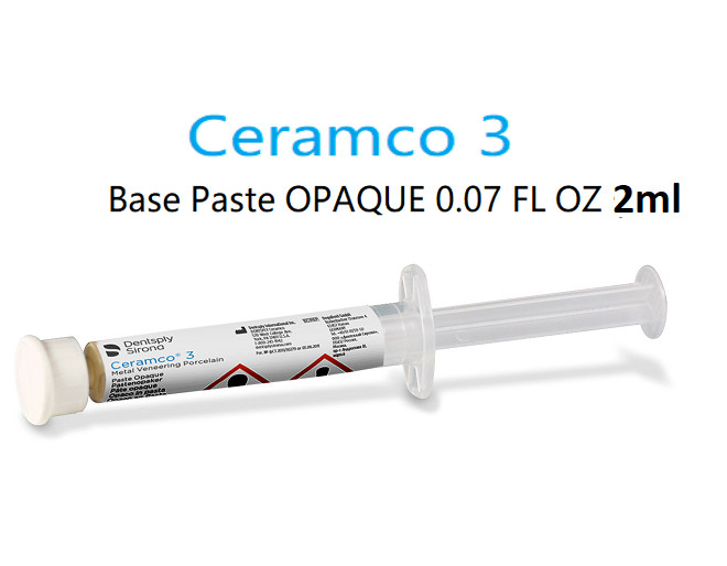 Dentsply Ceramco3 Dental BASE PASTE Metal Veneering Porcelain Opaque Paste 2ml Dentsply Ceramco3 Dental BASE PASTE Metal Veneering Porcelain Opaque Paste 2ml