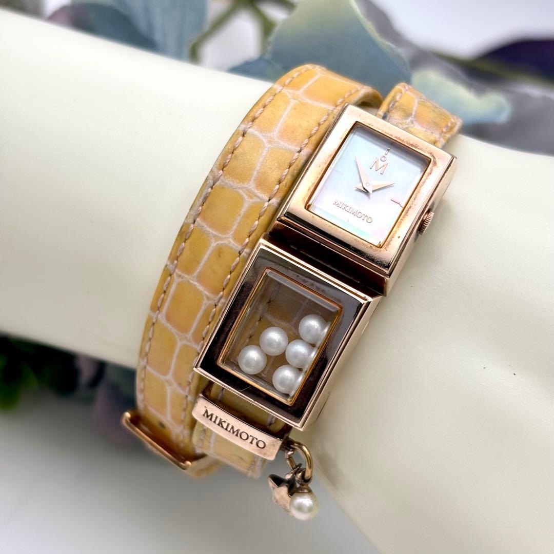 Mikimoto 5-Pearl Dress Watch Case0.6in Wrist6.7in Working