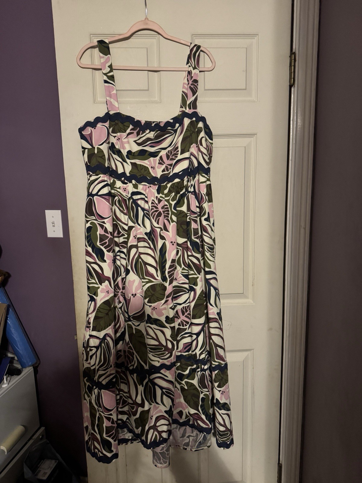 Torrid Belle Isle Plus Maxi Babydoll Poplin Square Neck Floral Smocked Size 1 Torrid Belle Isle Plus Maxi Babydoll Poplin Square Neck Floral Smocked Size 1