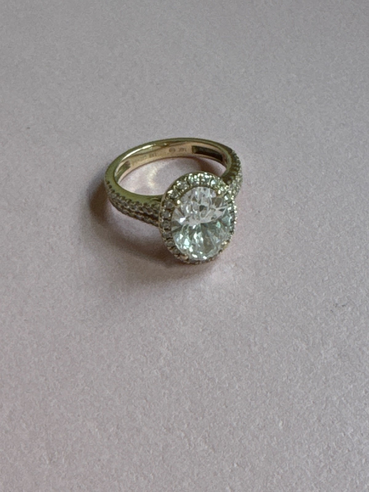 3.51 total diamond weight CT.TW. 14k yellow gold Lab created 3.51 total diamond weight CT.TW. 14k yellow gold Lab created