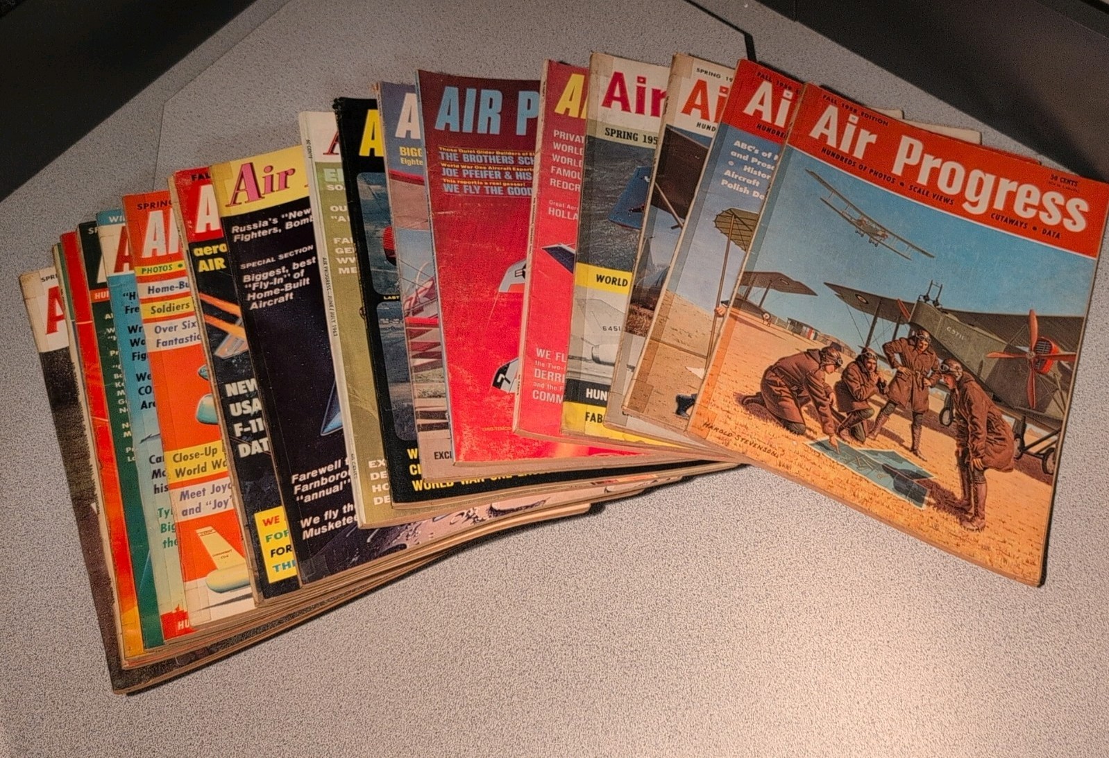 Lot of 18 Vintage Air Progress Magazines 1958-1964