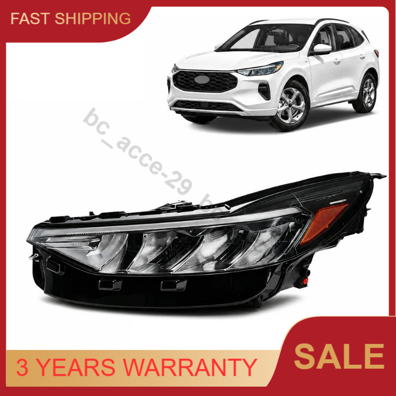 Left Driver Side LED Headlight Assembly for 2023 2024 2025 Ford Escape
