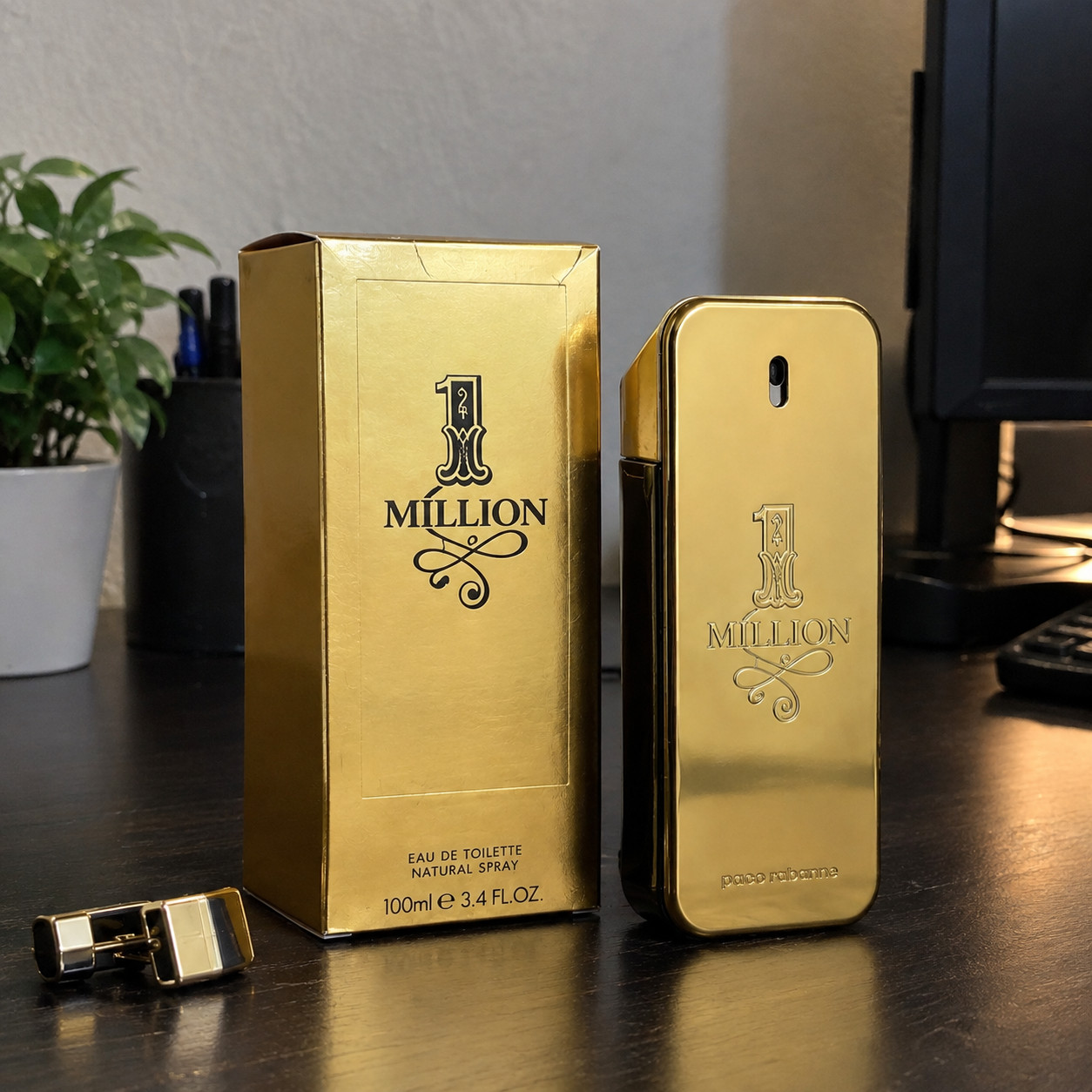 1 Million Parfum by Paco Rabanne for Men 3.3 / 3.4 oz New In Box 1 Million Parfum by Paco Rabanne for Men 3.3 / 3.4 oz New In Box