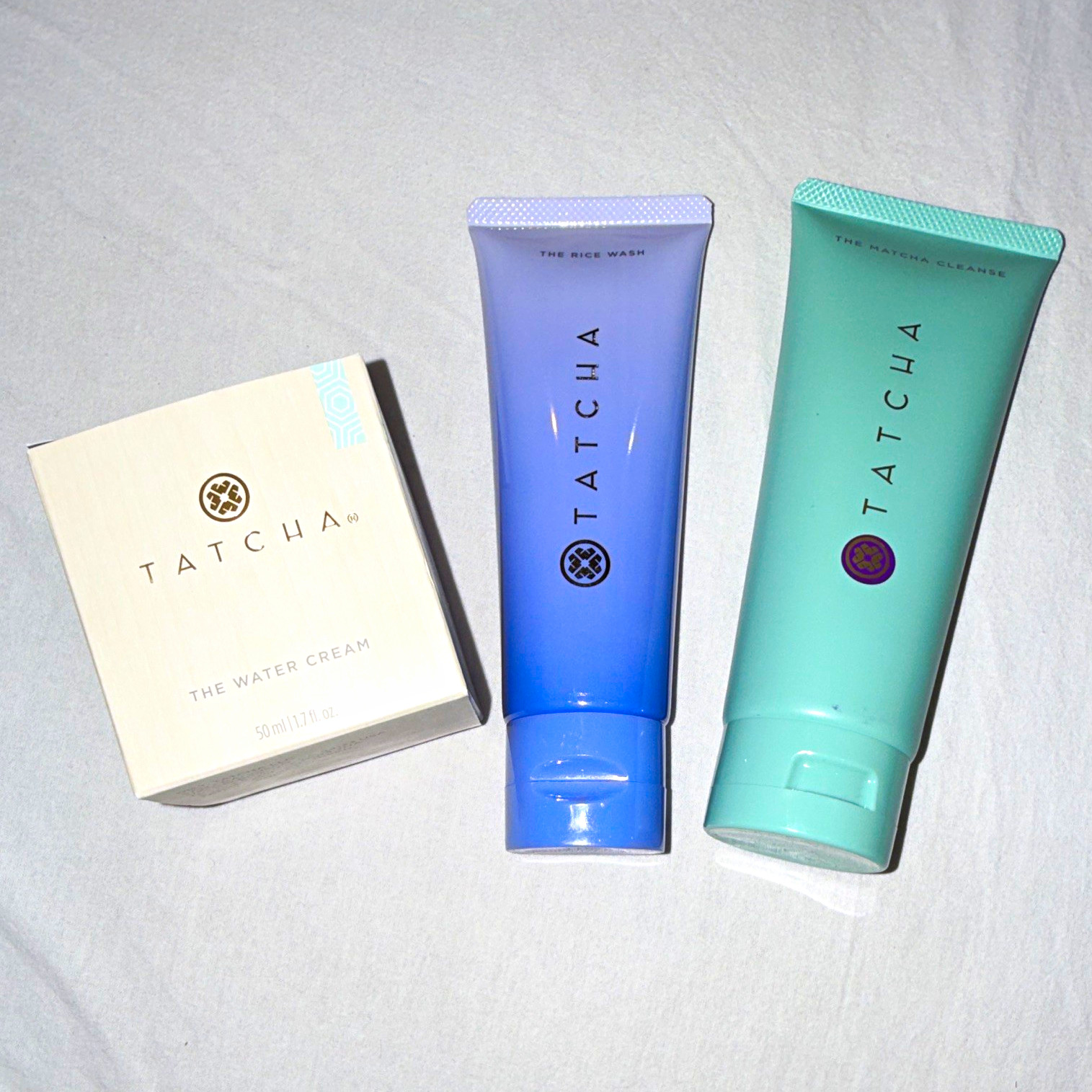 TATCHA The Water Cream Skin Care Set Face Cleanser + Moisturizer Gel Cream TATCHA The Water Cream Skin Care Set Face Cleanser + Moisturizer Gel Cream