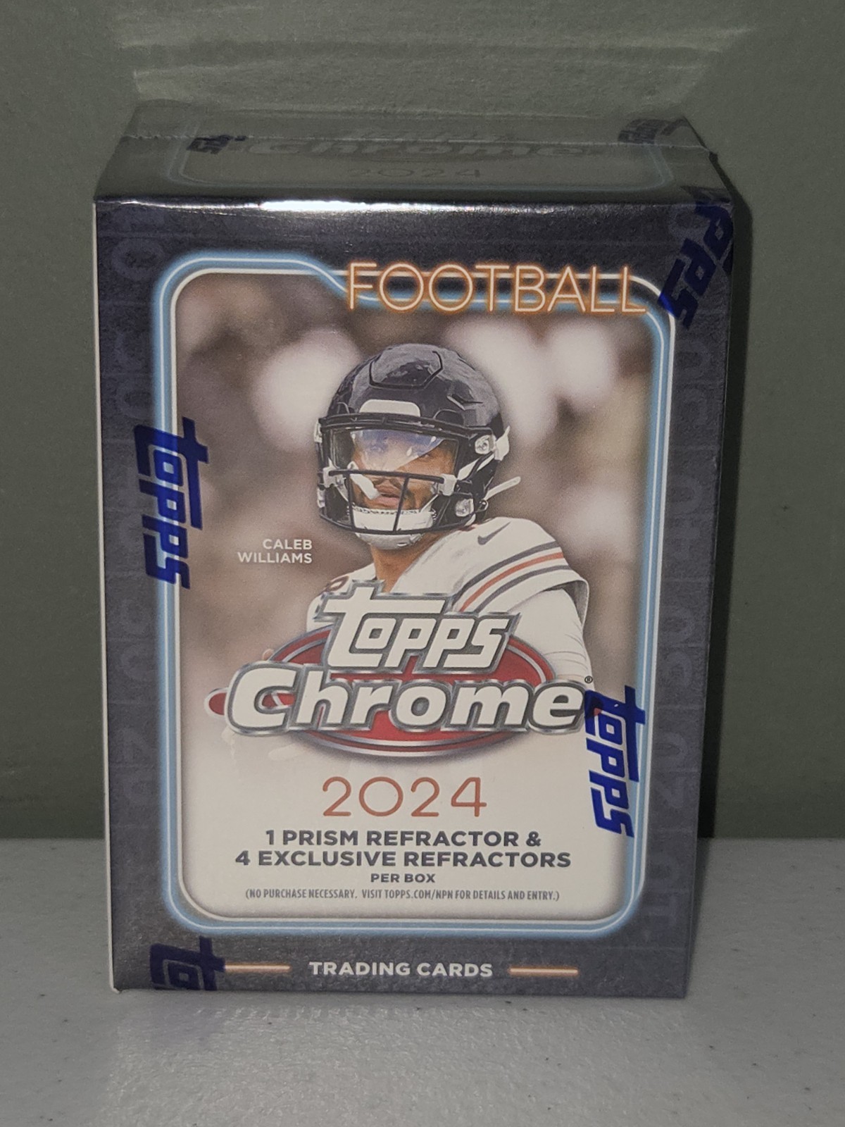 New & Sealed 2024 Topps Chrome Football Cards Blaster Box - NIB New & Sealed 2024 Topps Chrome Football Cards Blaster Box - NIB