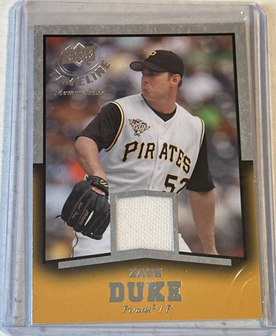 Zach Duke 2008 Upper Deck Timeline Memorabilia GU Jersey #TM-ZD (MEM)