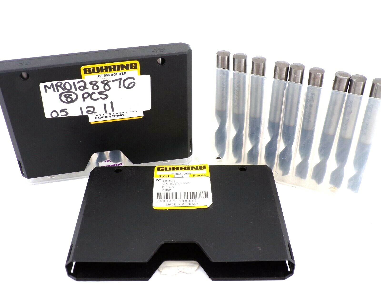 NEW Guhring 9005150087300 Drill,11/32 Stub,GT500 DZ Parabolic,HSS-E-PM Lot of 18