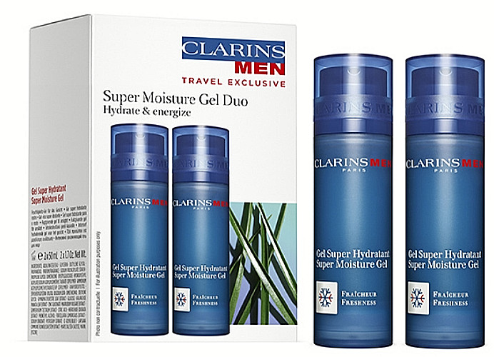 ClarinsMen Super Moisture Gel Duo – 50ml x 2-New RARE ITEM from japan