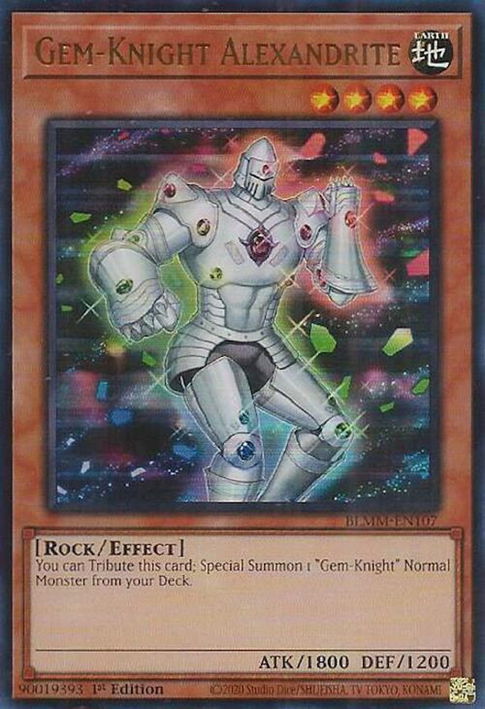 (3x) Gem-Knight Alexandrite - BLMM-EN107 - NM - Ultra Rare - 1st ed - Yugioh (3x) Gem-Knight Alexandrite - BLMM-EN107 - NM - Ultra Rare - 1st ed - Yugioh