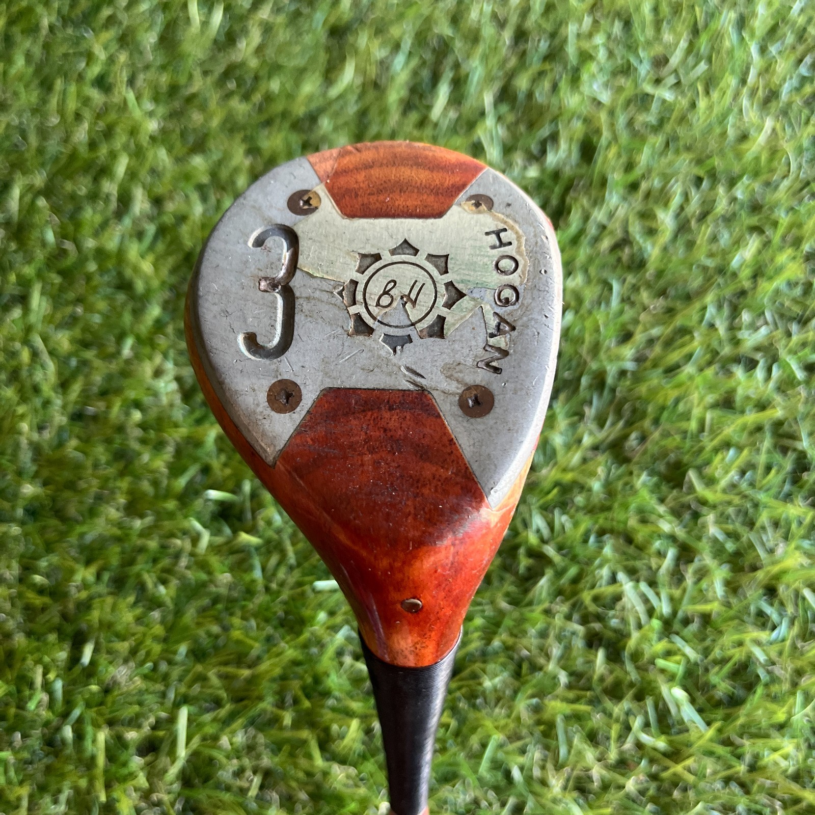Ben Hogan Persimmon 3 Wood Speed Slot 43\