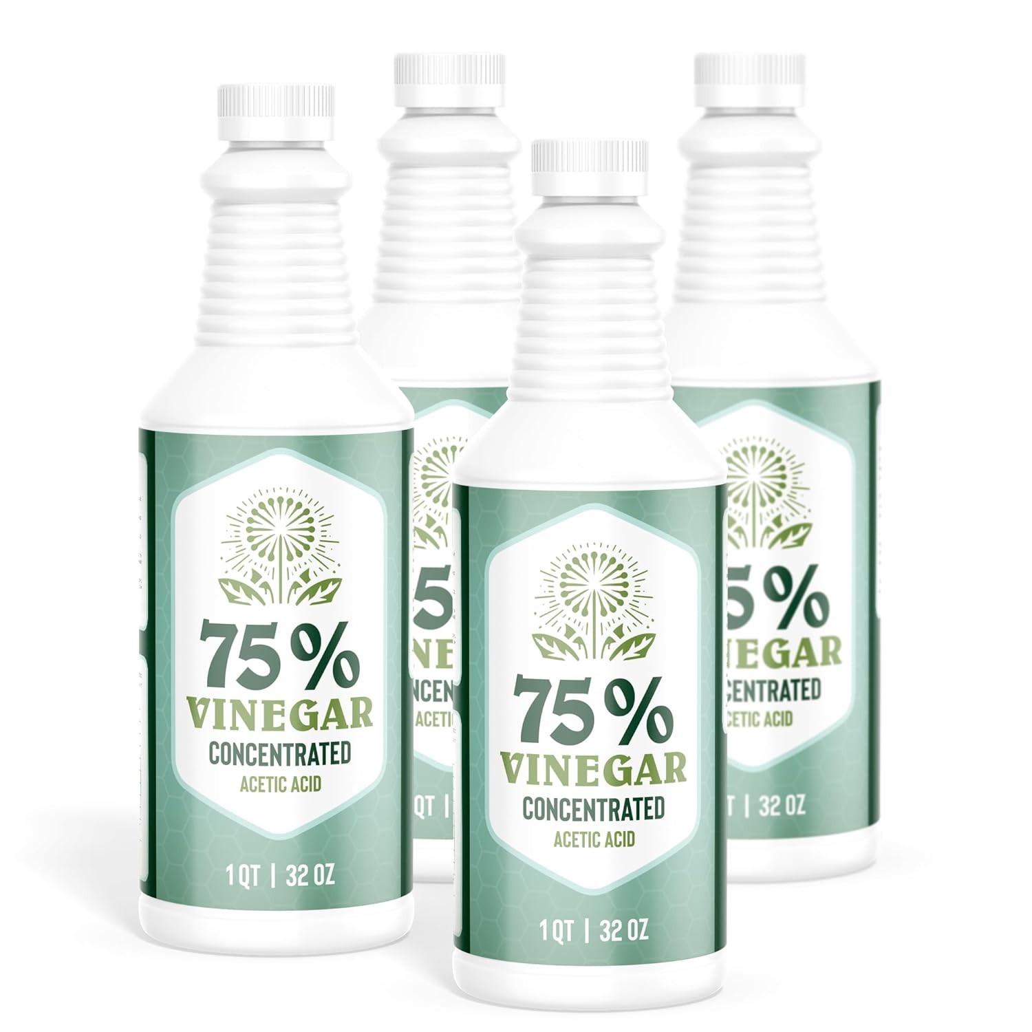 Premium 75% Vinegar - Lab Strength - Concentrated 75% Acetic Acid - White