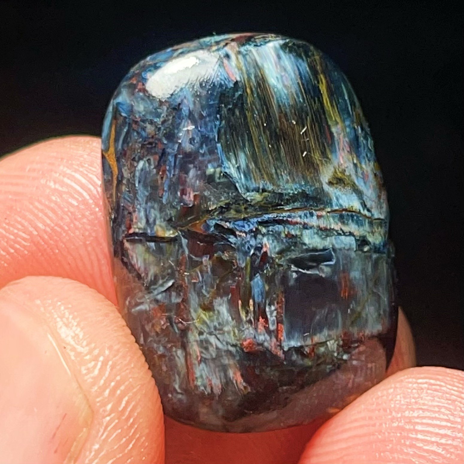 4G Natural Namibia Pietersite gemstone pendant Healing L7087
