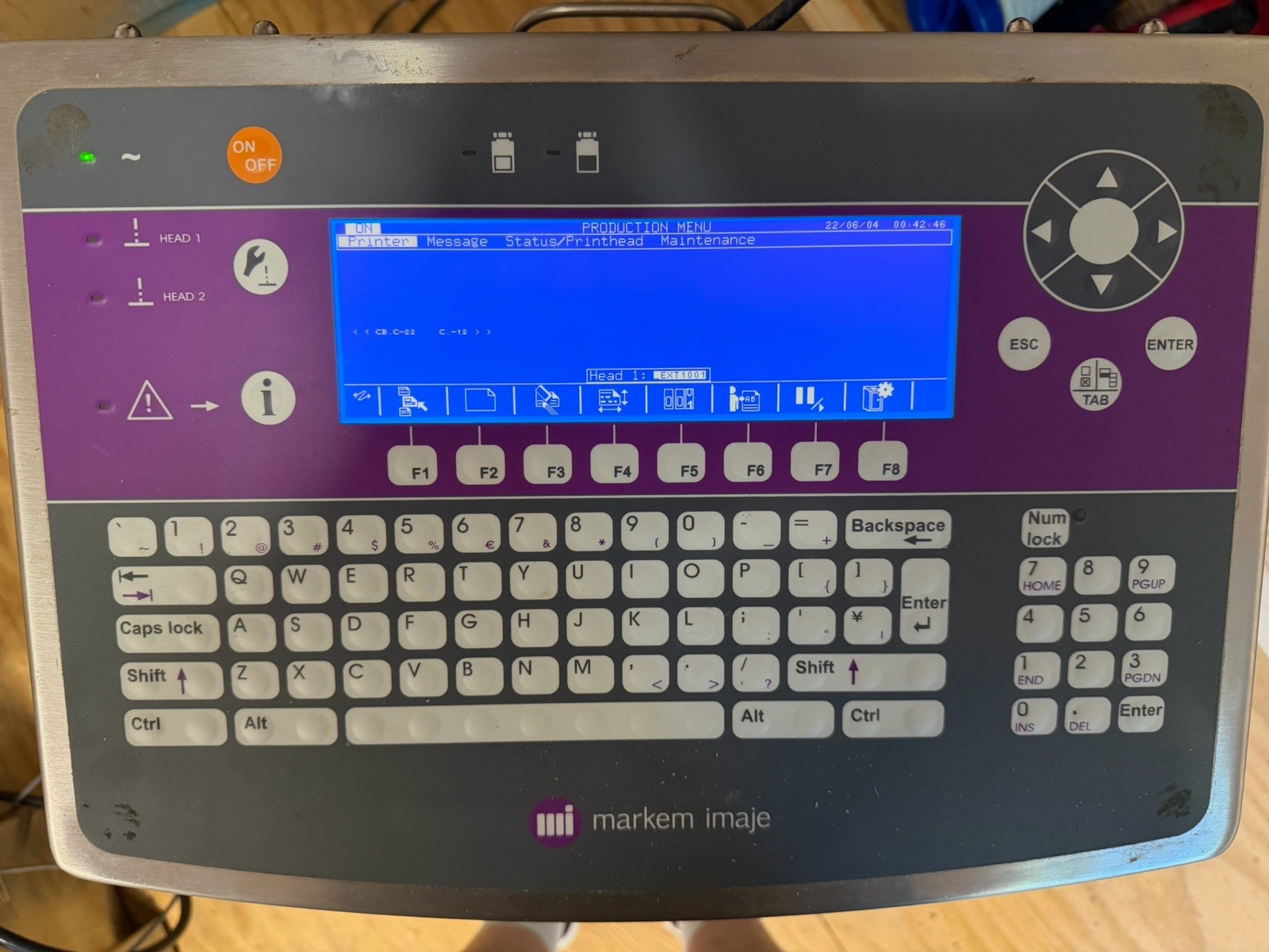 Markem Imaje 9040 Touchscreen