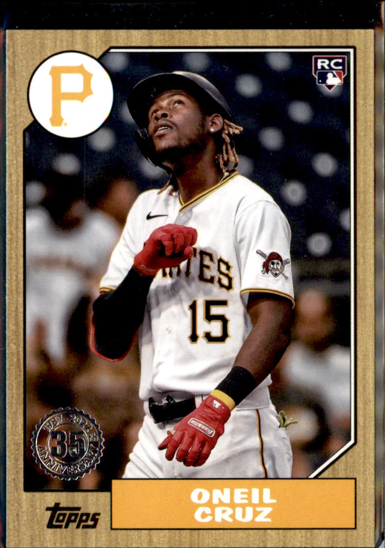 2022 Topps #87TB-48 Oneil Cruz 1987 Topps Baseball 35th Anniversary Rookie 2022 Topps #87TB-48 Oneil Cruz 1987 Topps Baseball 35th Anniversary Rookie