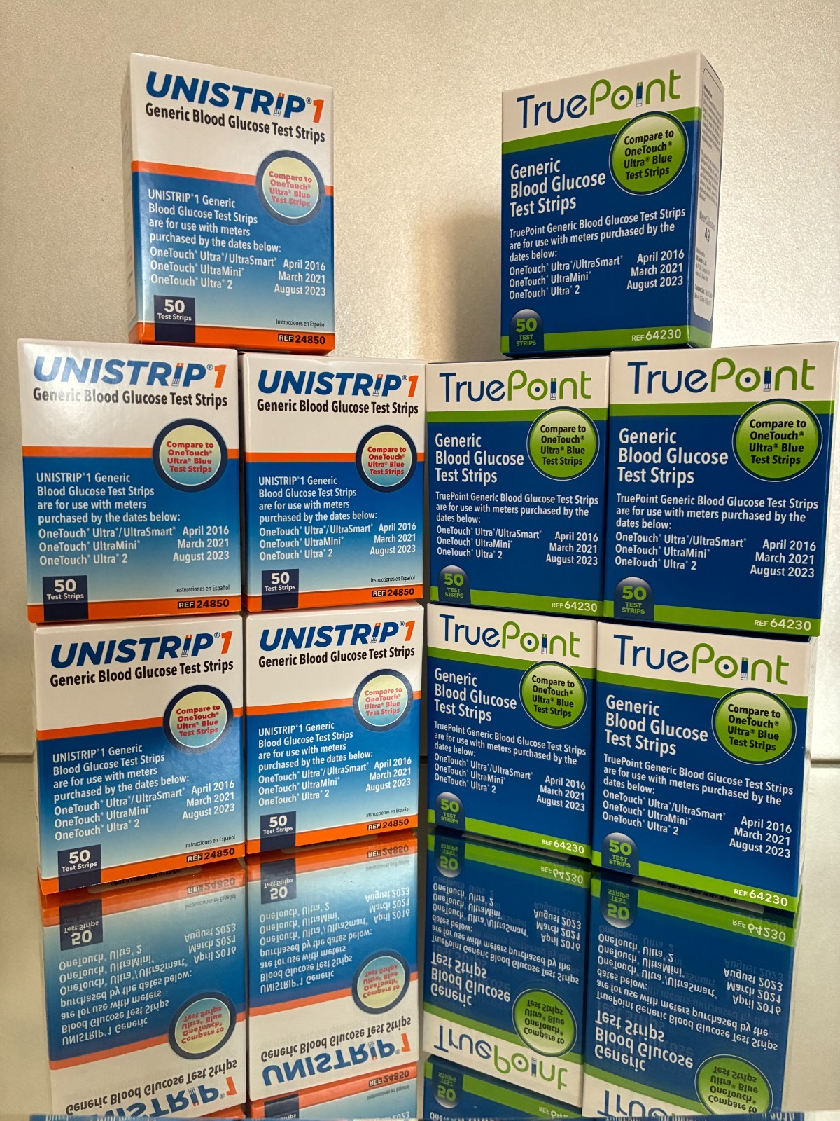 TRUE POINT - UNISTRIP 1 Blood Glucose Strips 500 Qty. 04/2028