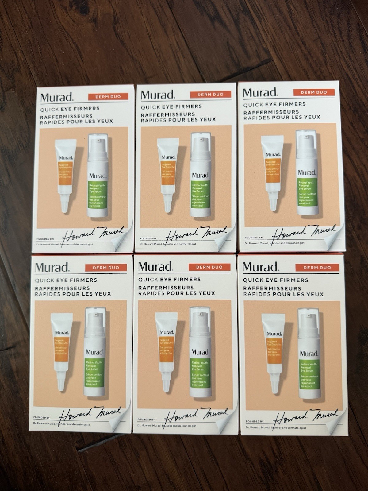 6x set Murad eye firmer