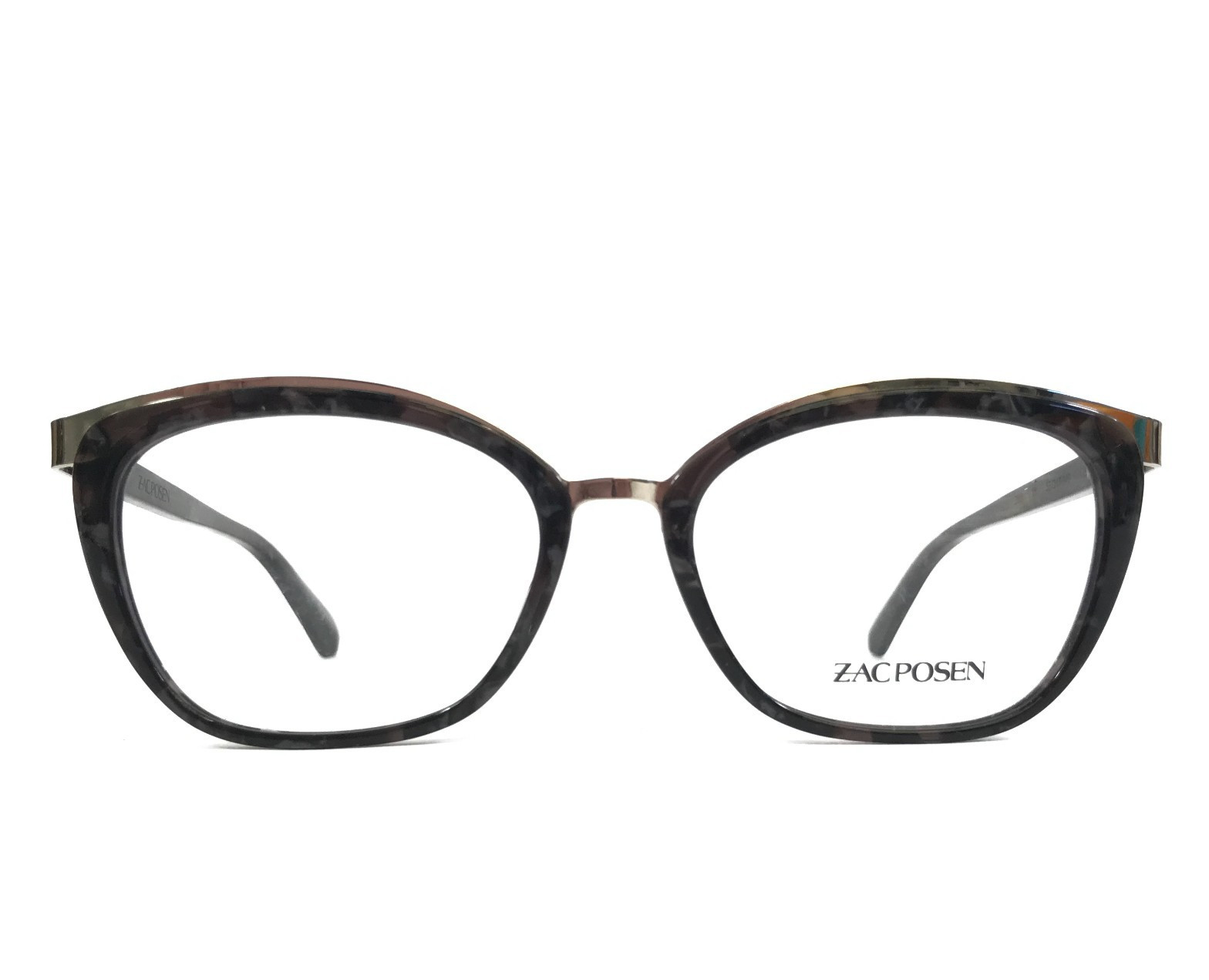 Zac Posen Eyeglasses Frames Zeze MI Midnight Tortoise Silver Cat Eye 53-17-140 Zac Posen Eyeglasses Frames Zeze MI Midnight Tortoise Silver Cat Eye 53-17-140