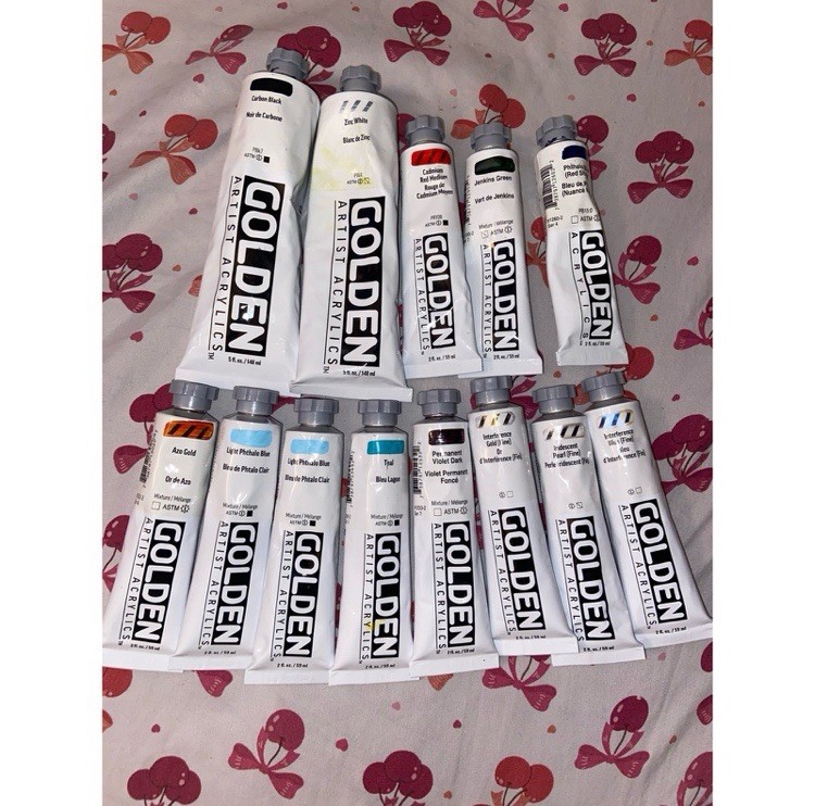 Golden Artist Acrylics — Unused — Multiple Colors