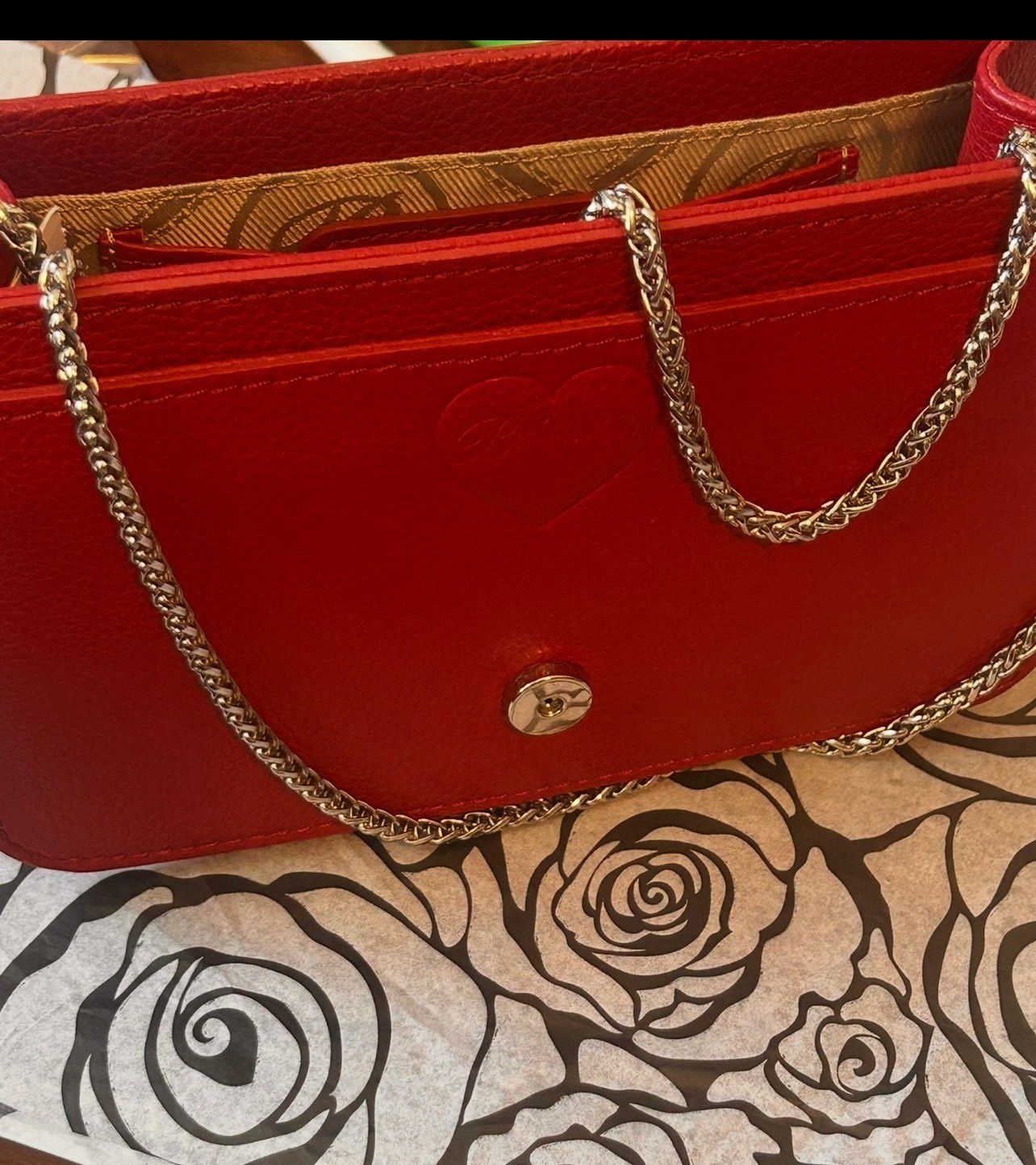 Brighton Ginger Snappy mini Messenger Crossbody Bag no flap  RED H42827 $195