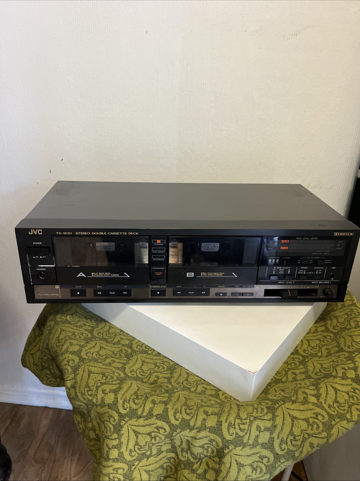 VTG, JVC TD-W30J Dual Cassette Deck Dolby B/C High-Speed Dubbing – Tested Japan