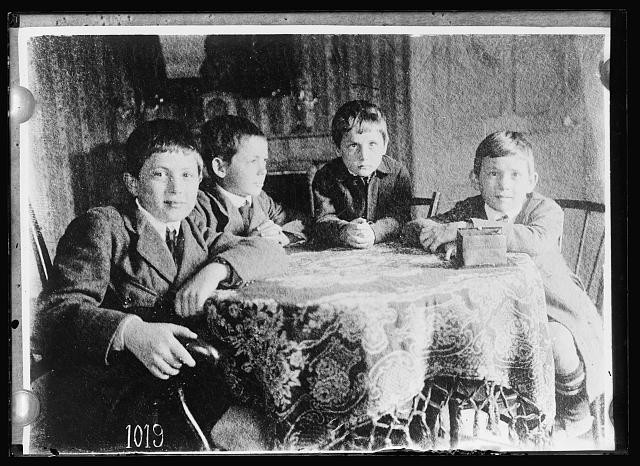 Vihue Family Adopted Children Serge Jacques Robert Guy 1910s Portrait
