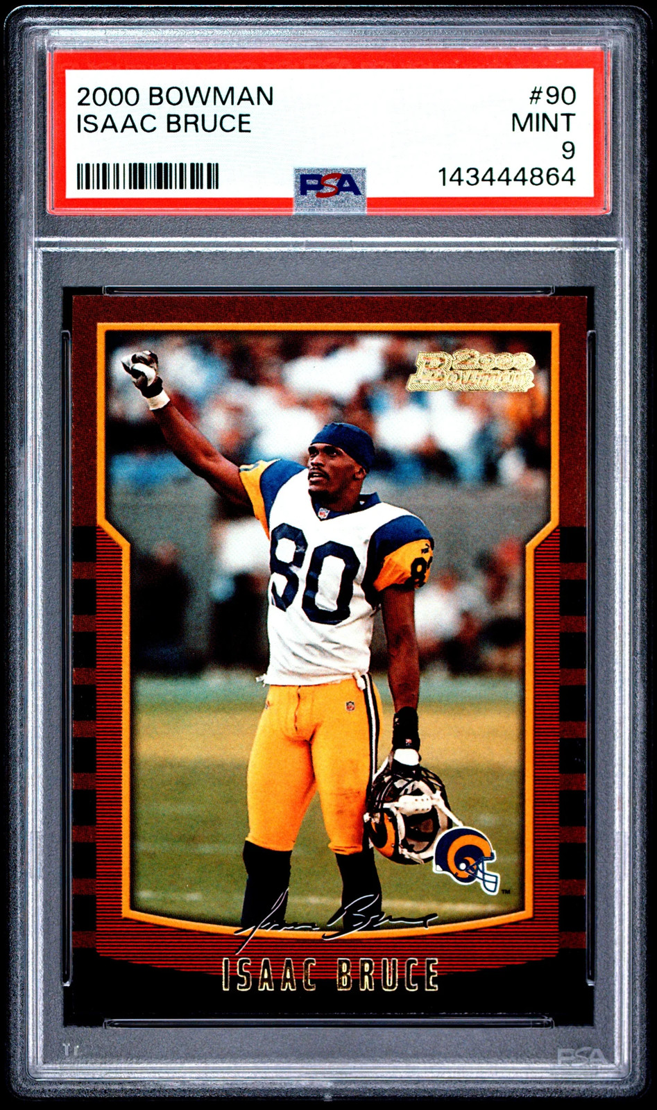 2000 Bowman Isaac Bruce #90 PSA 9 2000 Bowman Isaac Bruce #90 PSA 9