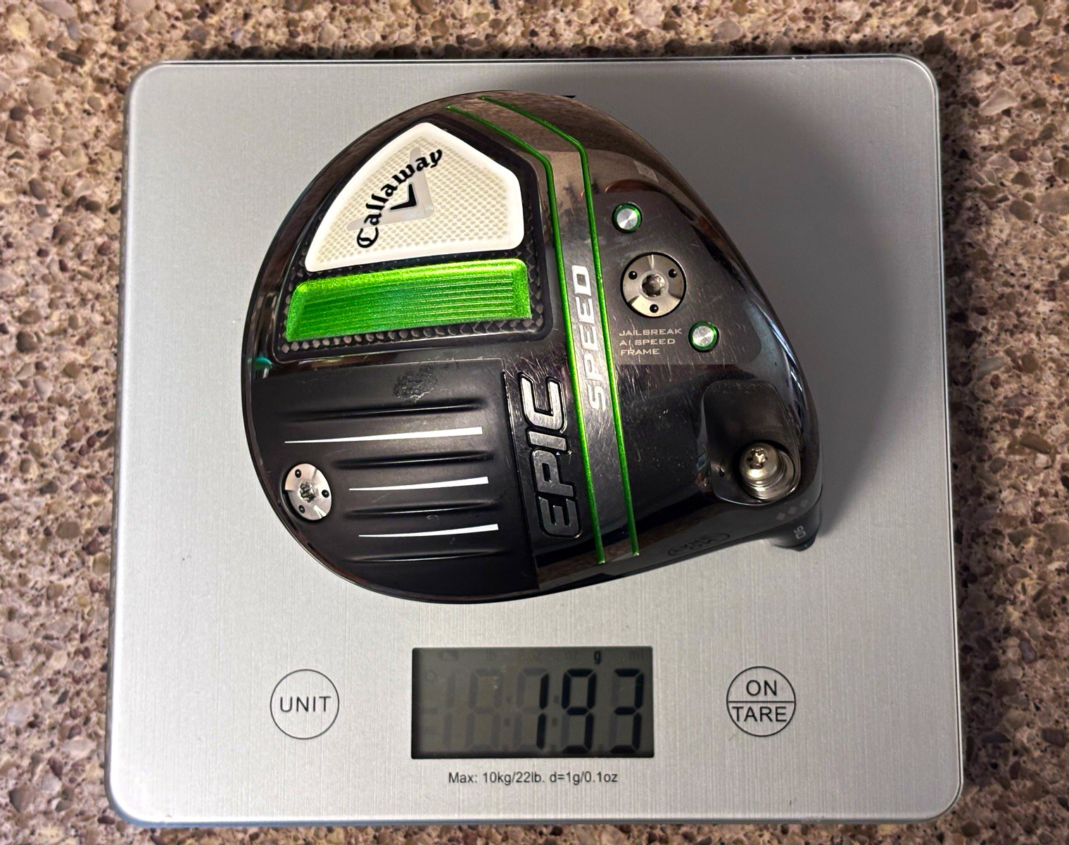 TOUR ISSUE Callaway Epic Speed Triple Diamond 9° Driver Head Only TCF Serial TOUR ISSUE Callaway Epic Speed Triple Diamond 9° Driver Head Only TCF Serial