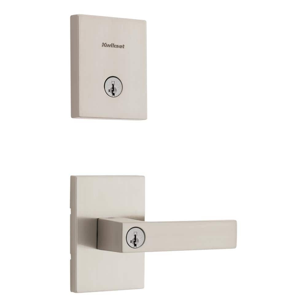 Kwikset Singapore Keyed Entry Handle & Deadbolt Combo Pack w/ SmartKey Security