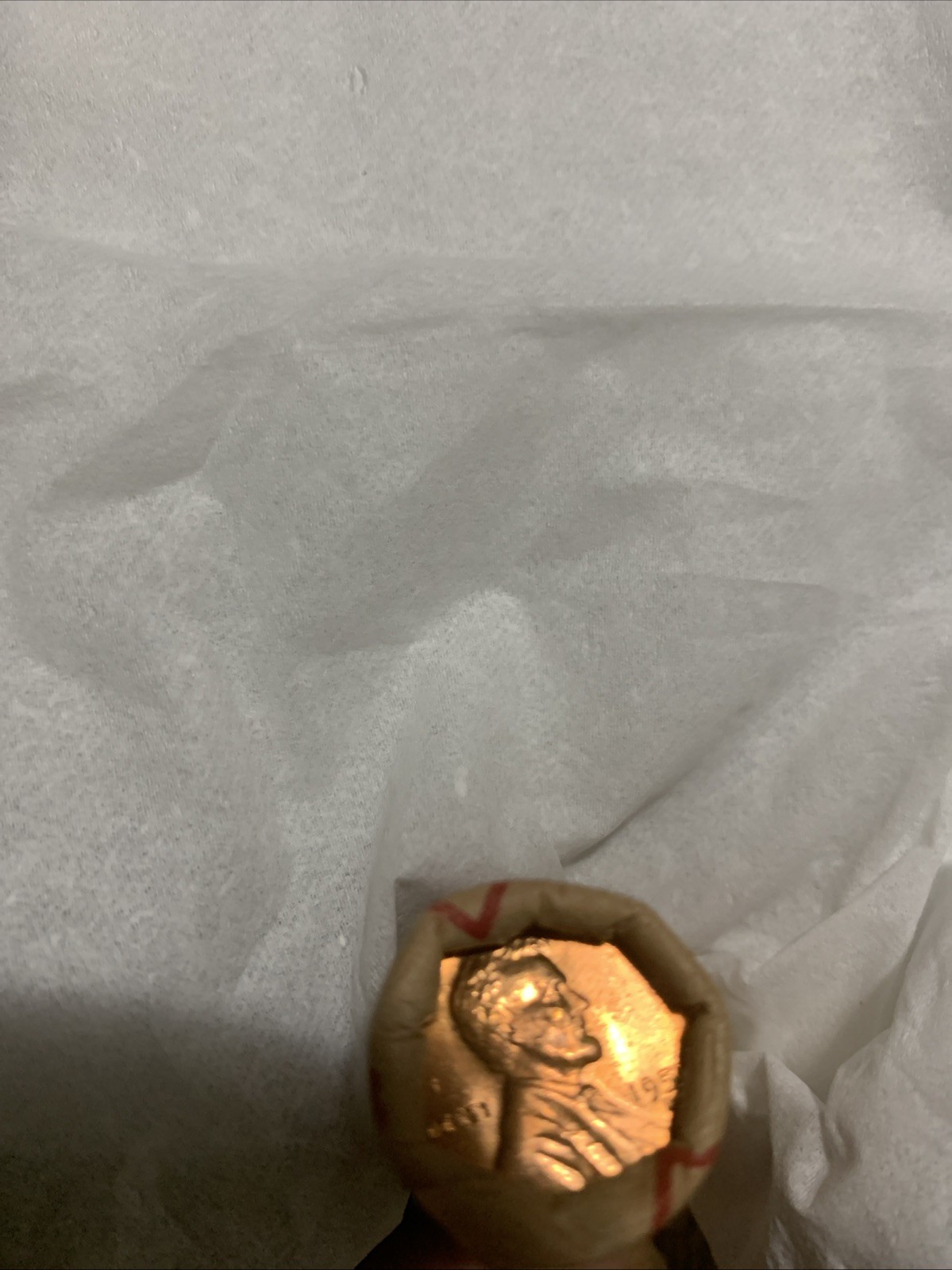 1955-S BU Wheat Cent Roll, Original Bank Wrapped 1955-S BU Wheat Cent Roll, Original Bank Wrapped