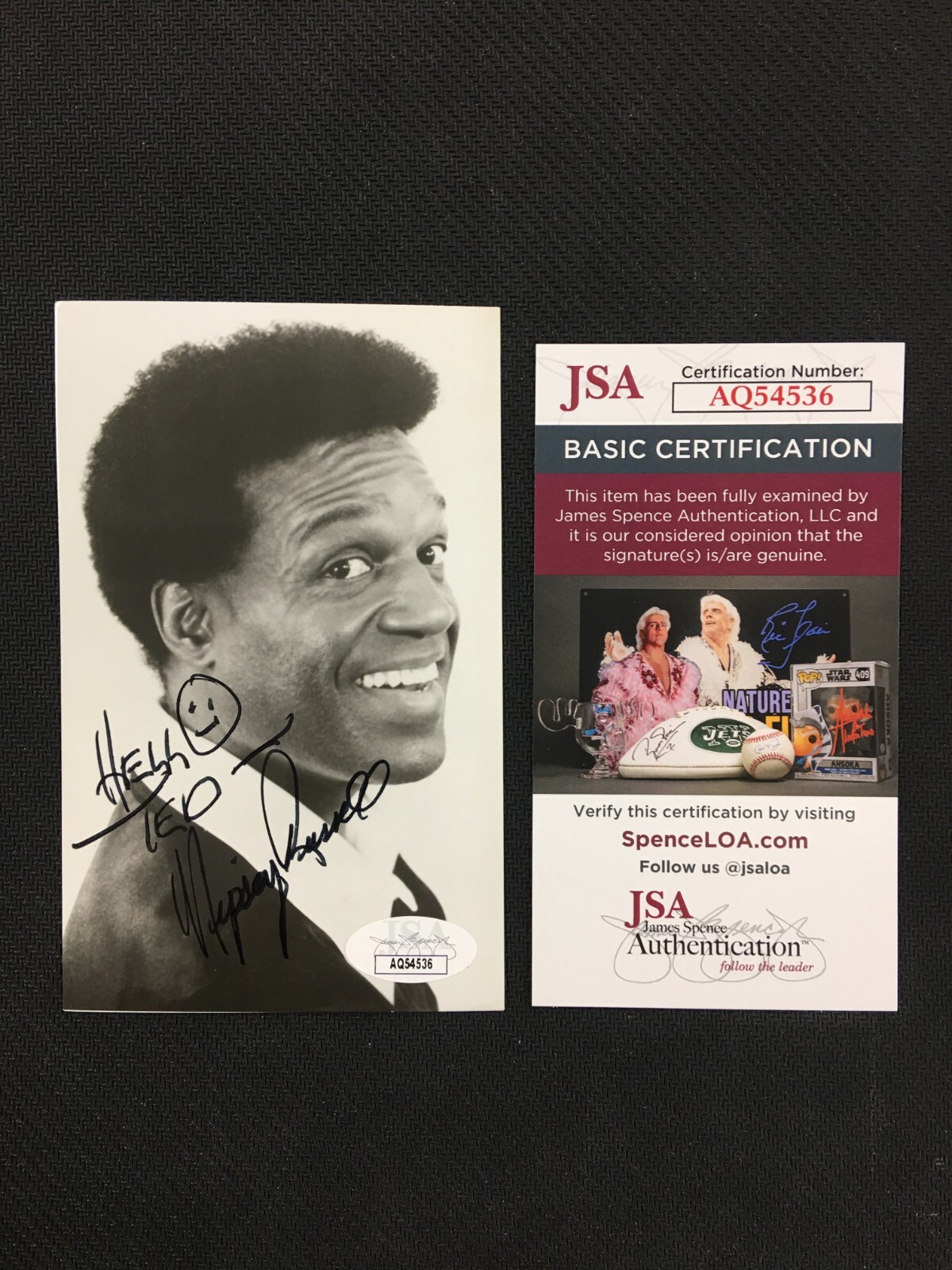 Nipsey Russell Signed Black & White Photo JSA Certified AUTOGRAPH Comedian