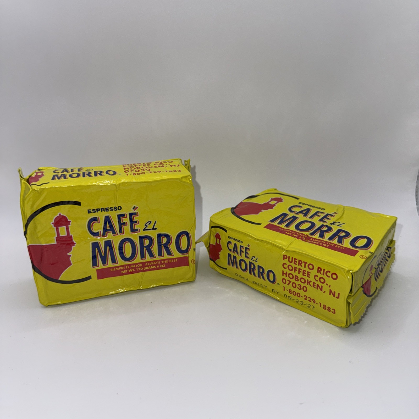 Café El Morro 12oz 2x6oz Brick Espresso Ground 100% Pure PUERTO RICO COFFEE CO Café El Morro 12oz 2x6oz Brick Espresso Ground 100% Pure PUERTO RICO COFFEE CO