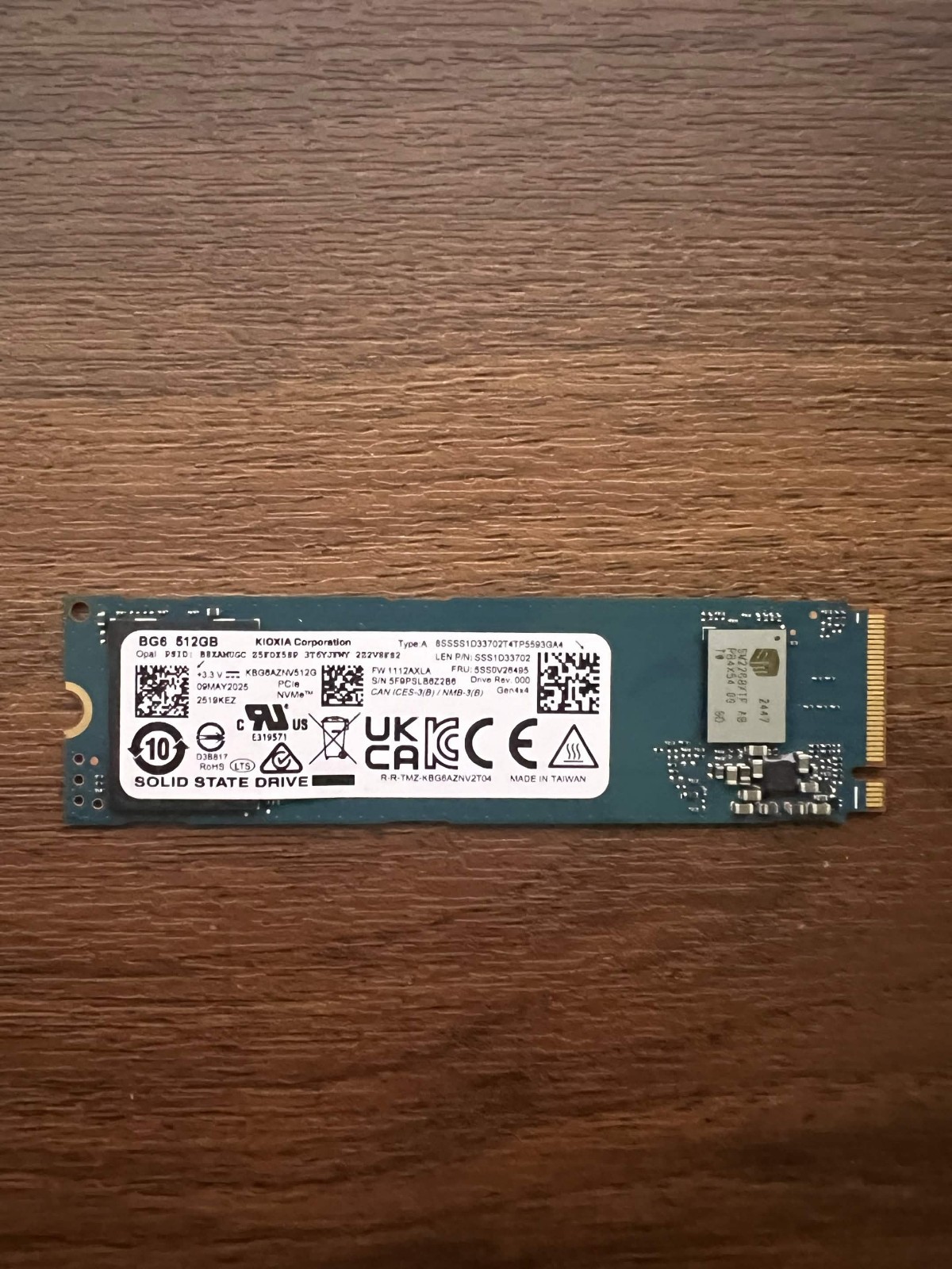 Kioxia 512GB 2280 M.2 NVMe PCIe 4x4 SSD - KBG6AZNV512G LA KIOXIA - 99% HEALTH Kioxia 512GB 2280 M.2 NVMe PCIe 4x4 SSD - KBG6AZNV512G LA KIOXIA - 99% HEALTH