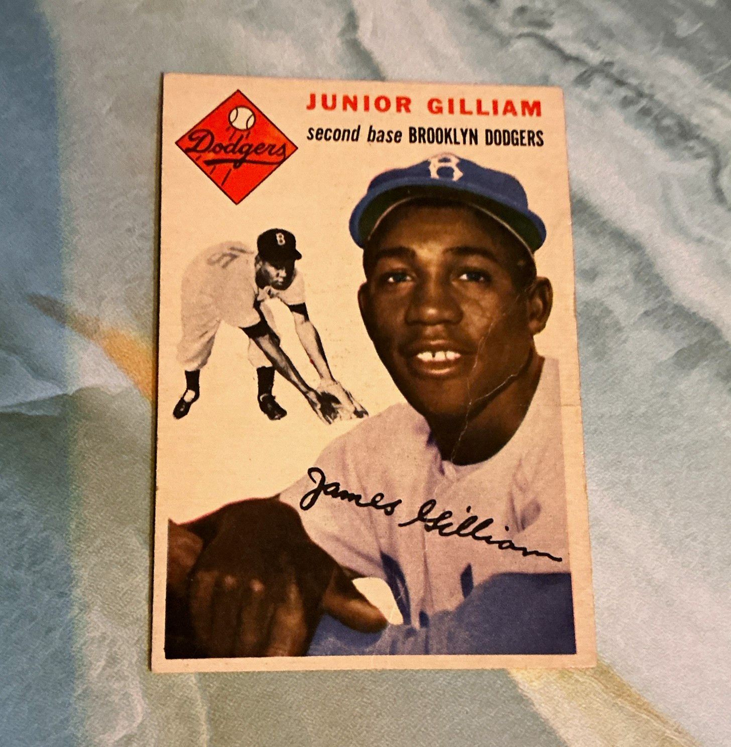 Topps 1954 Topps Jim Gilliam #35 Rookie Gray Back Brooklyn Dodgers MLB
