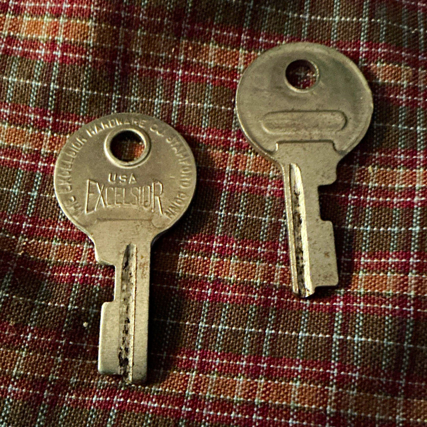 2) NOS EXCELSIOR USA Metal Key Blanks