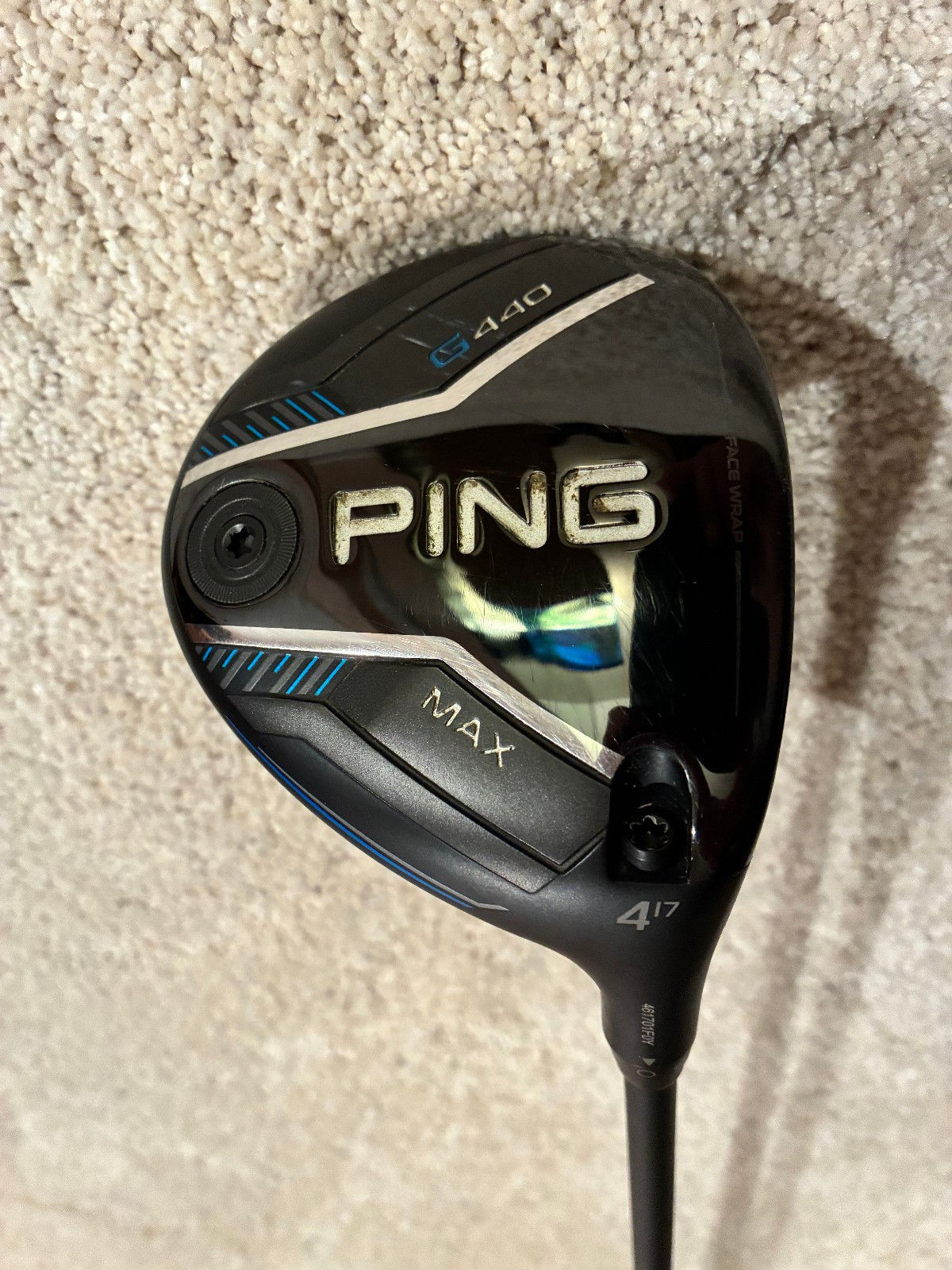 Ping G440 Max 4-Wood 17* Alta CB Blue 65g Stiff Flex Graphite RH +Headcover