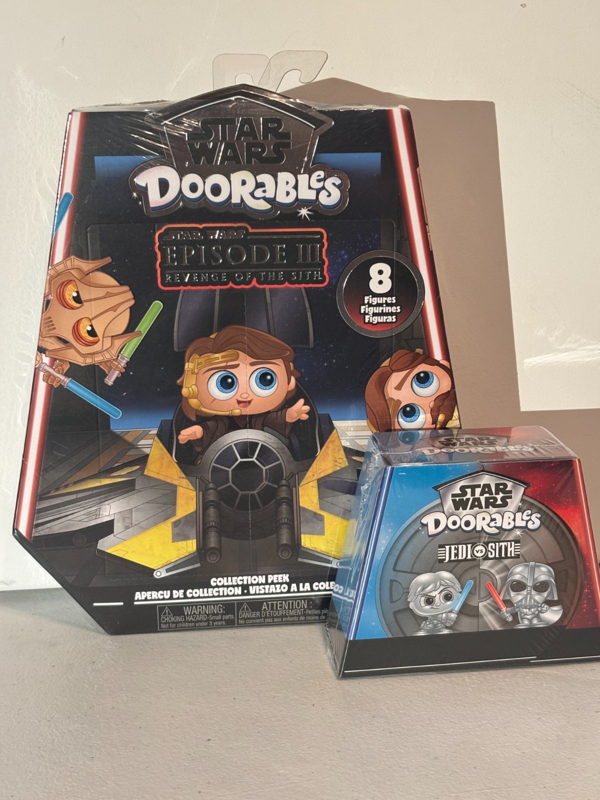 STAR WARS DOORABLES - REVENGE OF THE SITH and JEDI vs SITH - NEW and UNOPENED