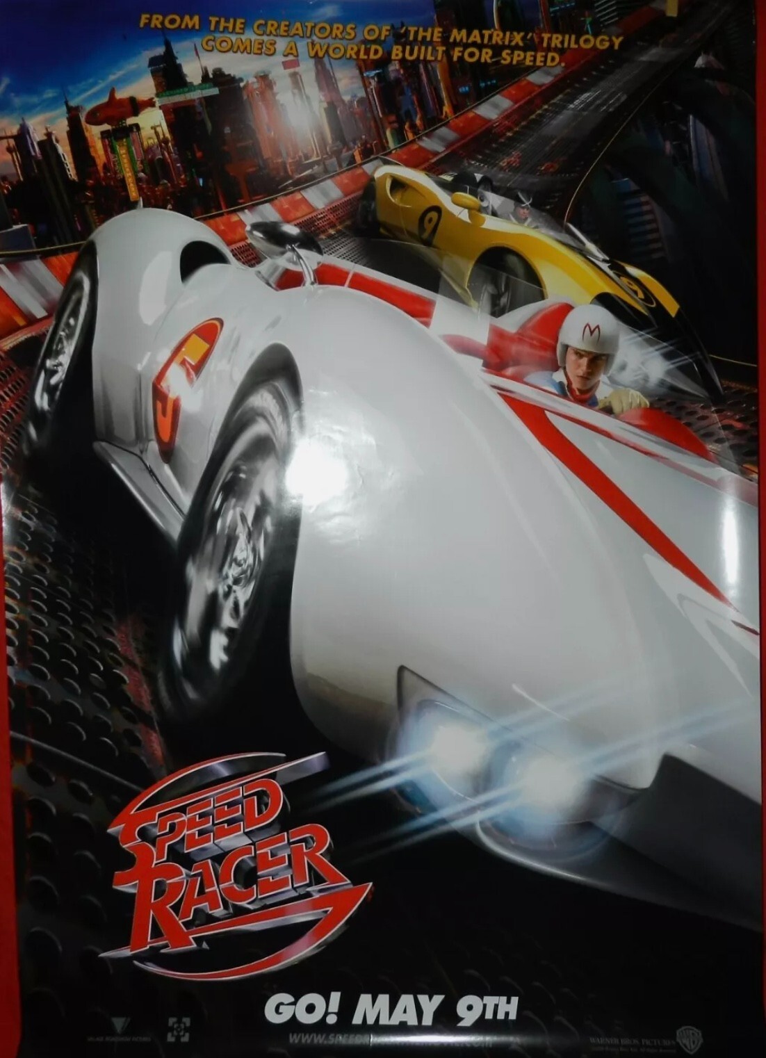 2008 Promo Movie Poster Speed Racer, starring Emile Hirsch 11x17 2008 Promo Movie Poster Speed Racer, starring Emile Hirsch 11x17