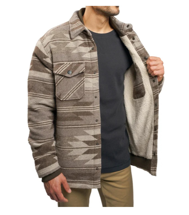 Jachs Men’s Sherpa Lined Wool Blend Shirt Jacket Heavyweight Brown Size L Jachs Men’s Sherpa Lined Wool Blend Shirt Jacket Heavyweight Brown Size L