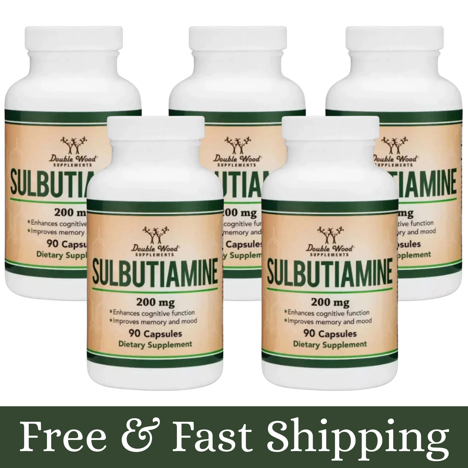 Sulbutiamine, 90 x 200mg Capsules - Memory, Mood, Cognitive Nootropic -5 Packs Sulbutiamine, 90 x 200mg Capsules - Memory, Mood, Cognitive Nootropic -5 Packs