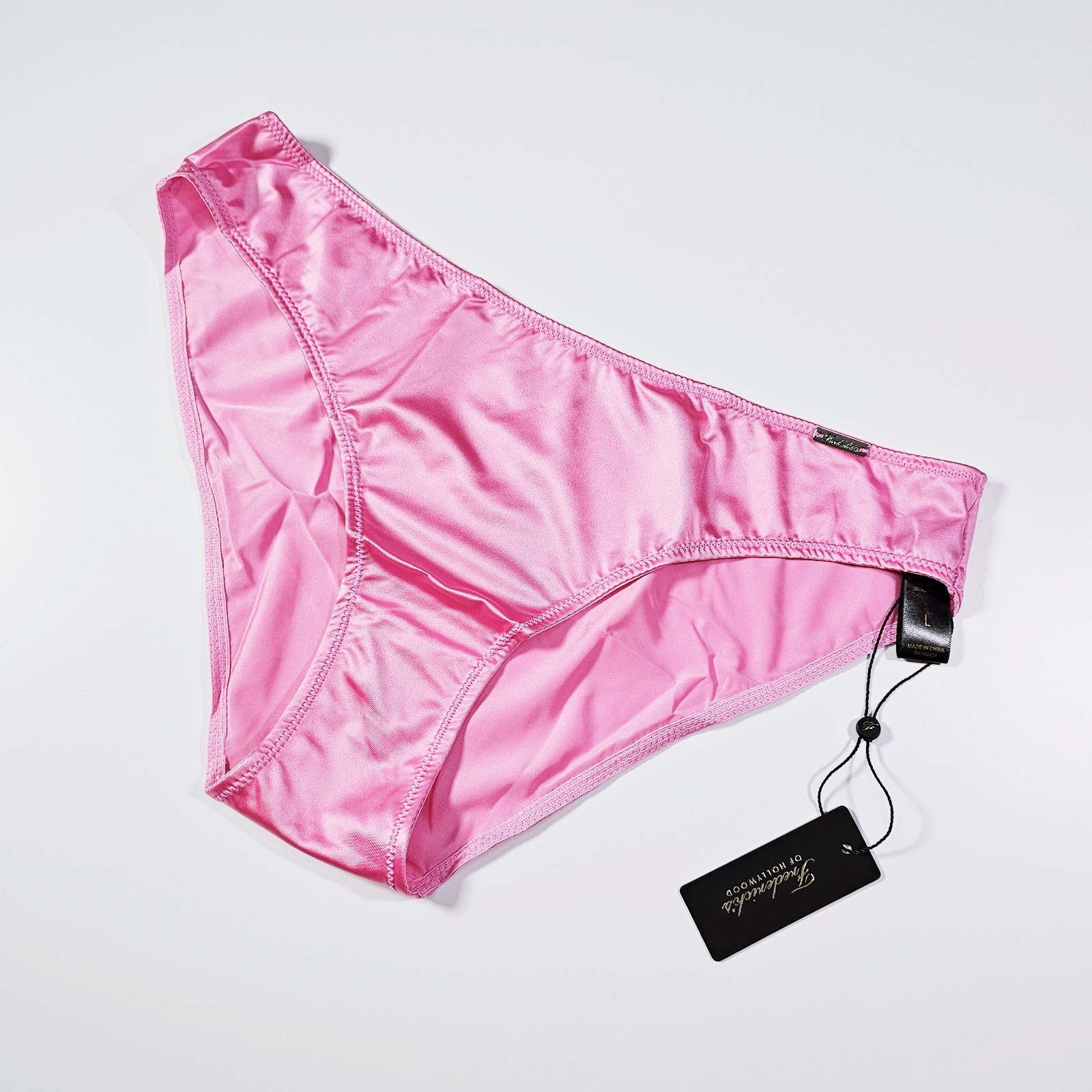 Frederick\'s of Hollywood Silky Liquid Satin Hipster Panties, Pink