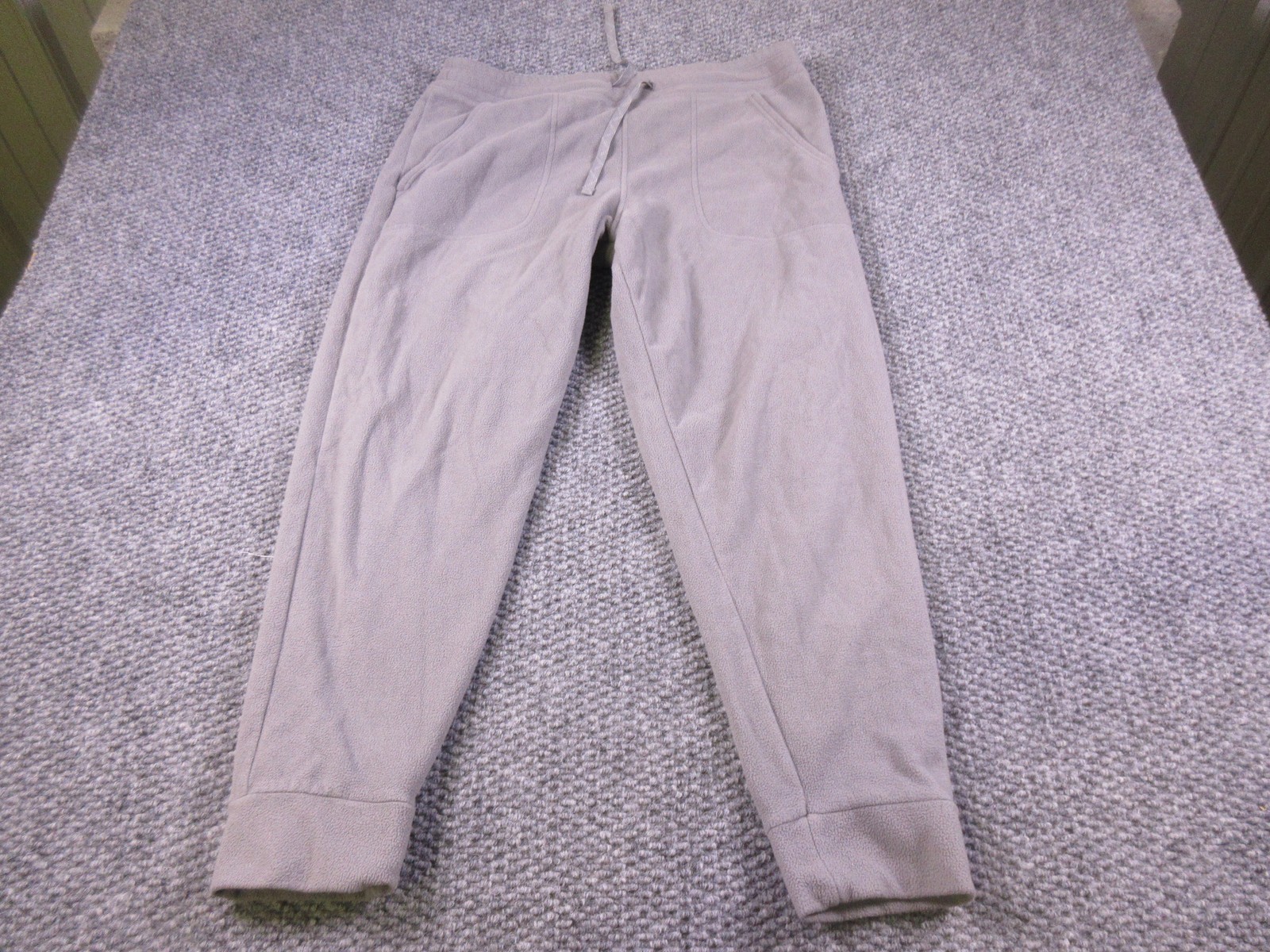 Patagonia Sweatpants Mens Large Gray Fleece Elastic Waist Pockets Thermal