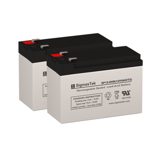 CyberPower RB1280X2A UPS/Back-UPS Battery Replacement by SigmasTek - 2 Pack