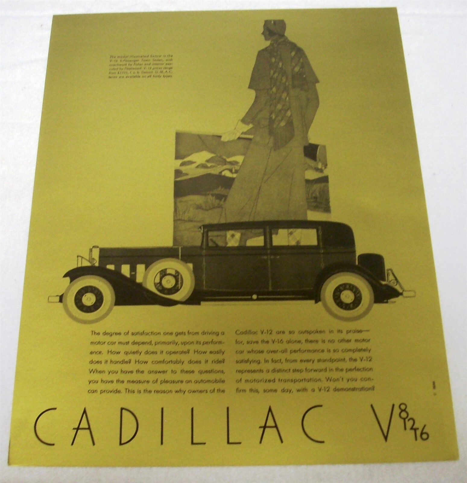 1930 1931 Cadillac Fleetwood V12 V16 Portfolio Plates & Price List New Reprod