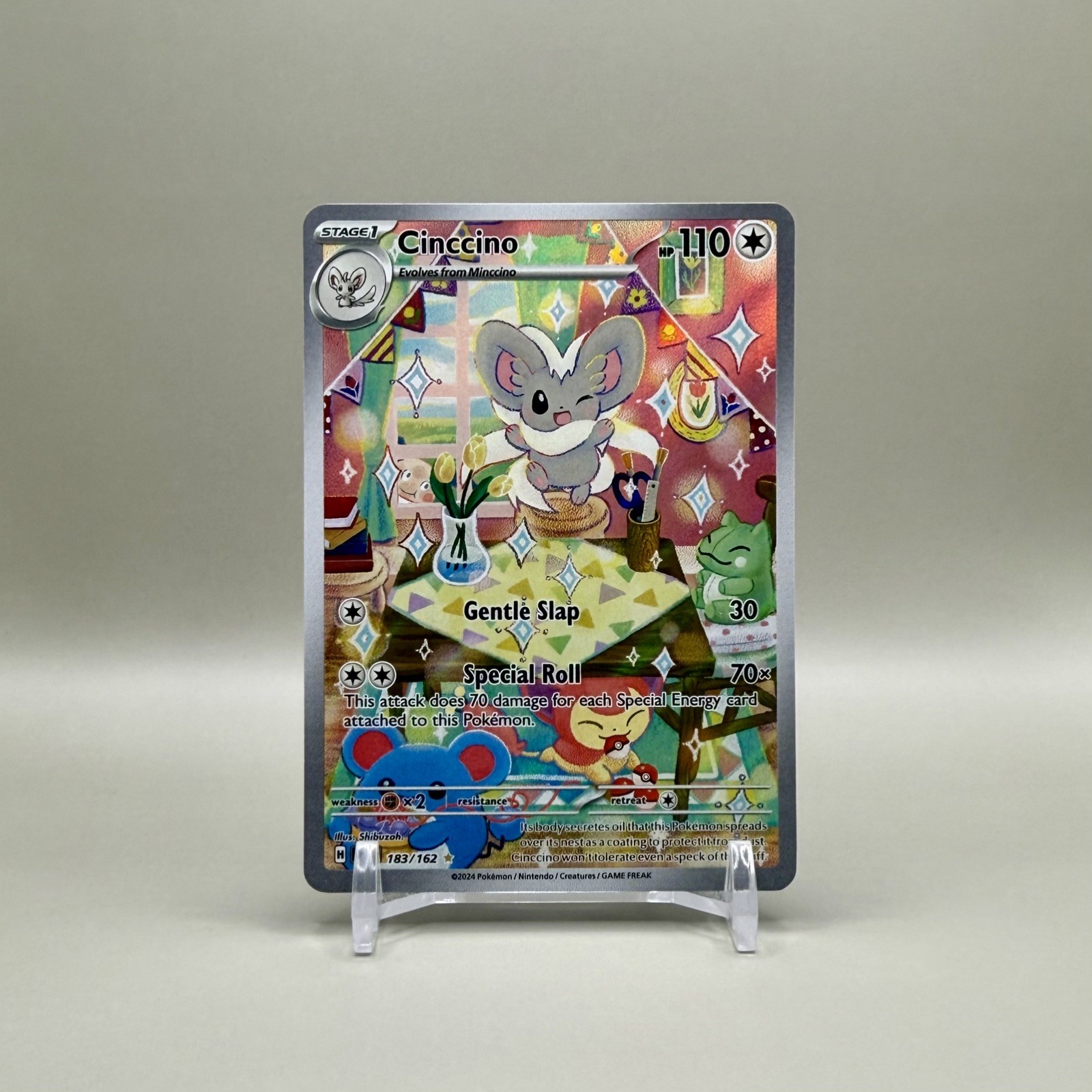 Pokémon TCG Cinccino Illustration Rare SV05 183/162 